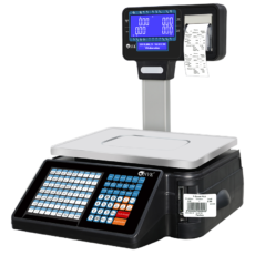 Balanza Tipificadora impresión etiqueta adhesiva código de barras